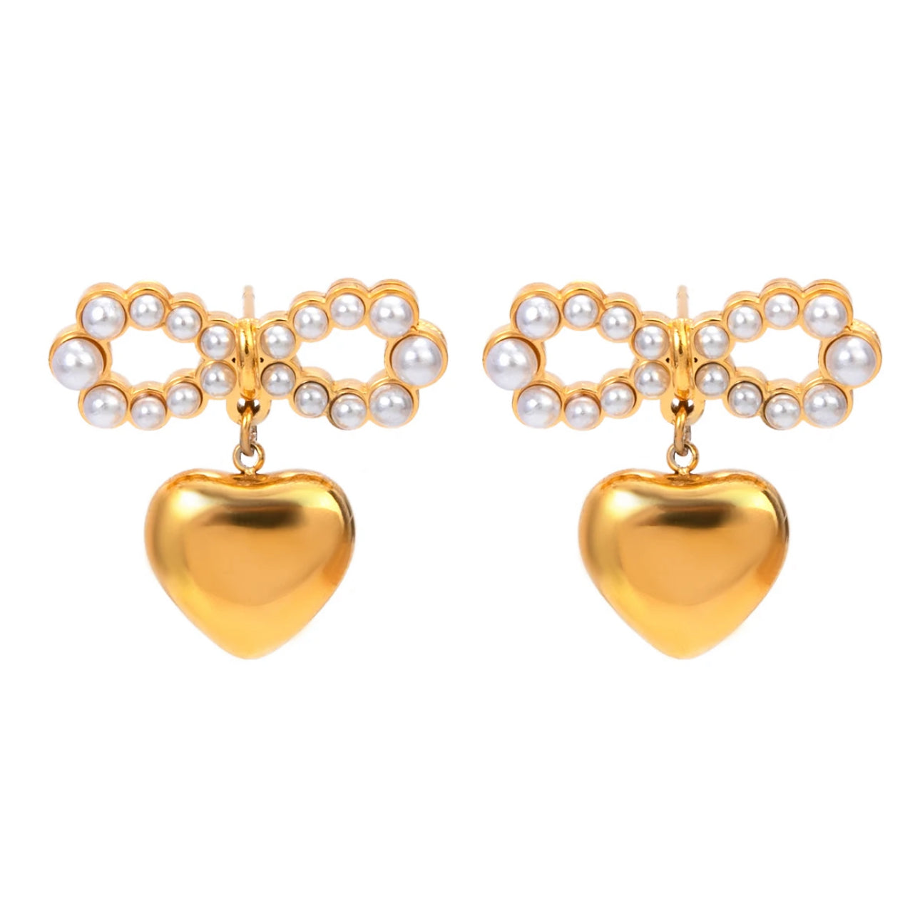 ETERNAL HEART EARRINGS | 18K Gold
