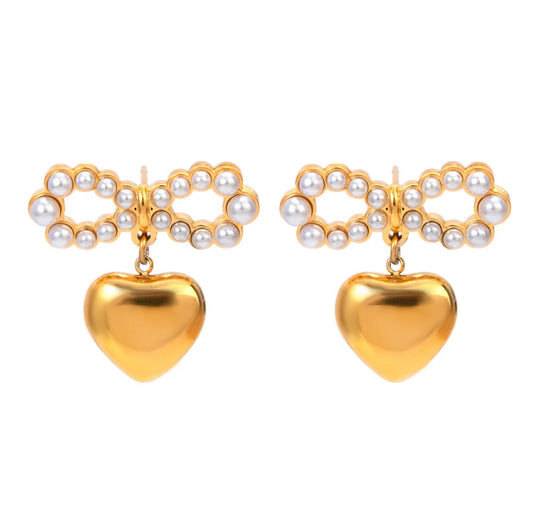 ETERNAL HEART EARRINGS | 18K Gold