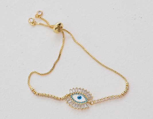 IOS EVIL EYE BRACELET | 18K Gold